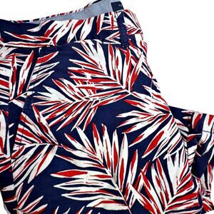 Tommy Hilfiger Hawaiian USA Flat Front Chino Shorts Americana Holiday Palm